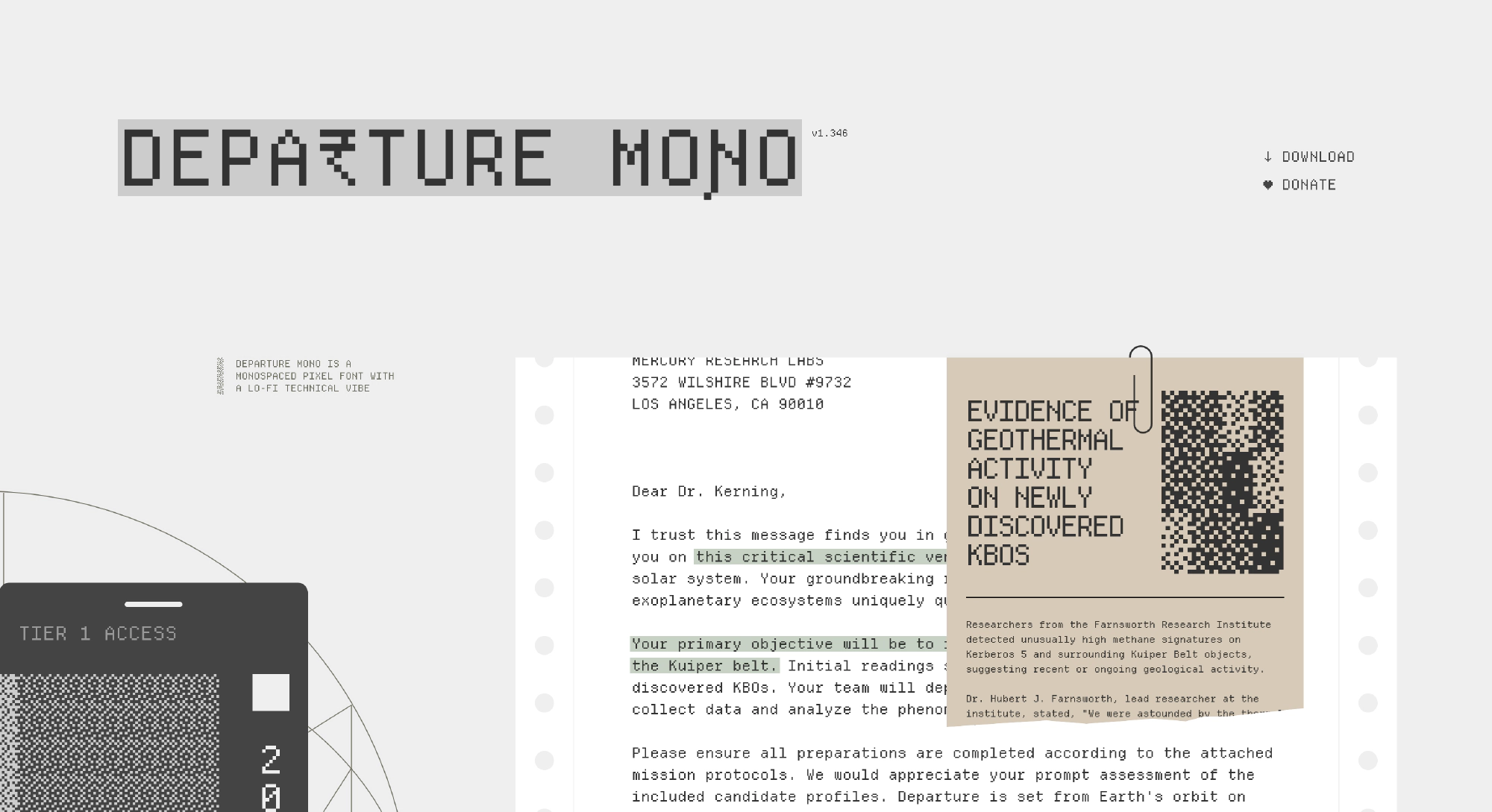 Departure Mono