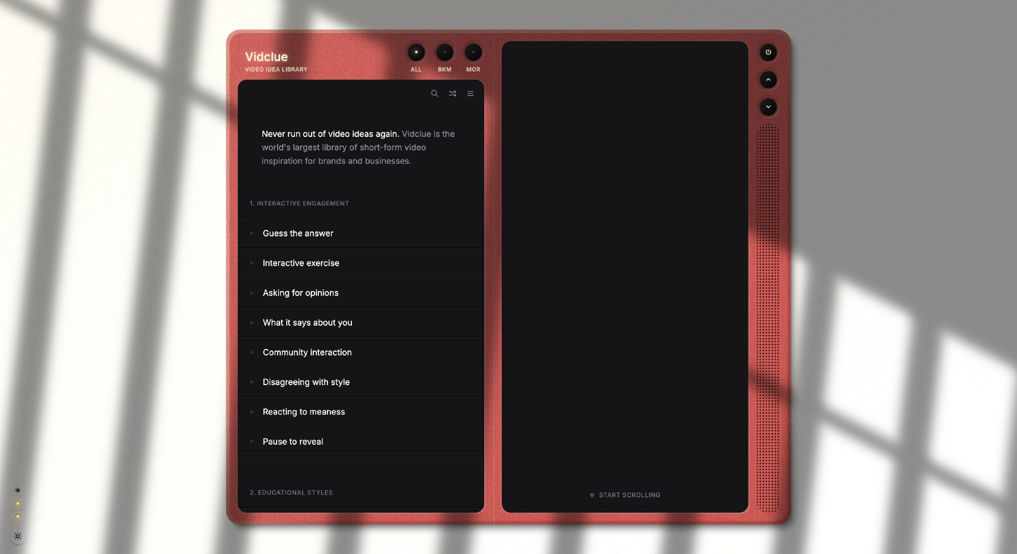 Vidclue