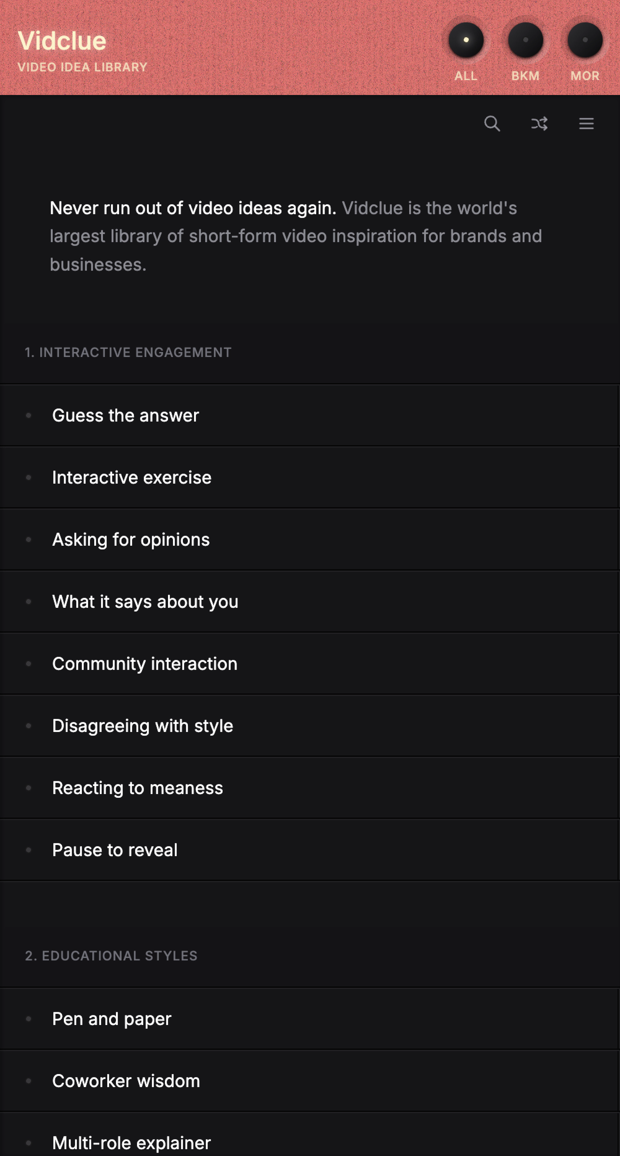 Vidclue (Mobile)